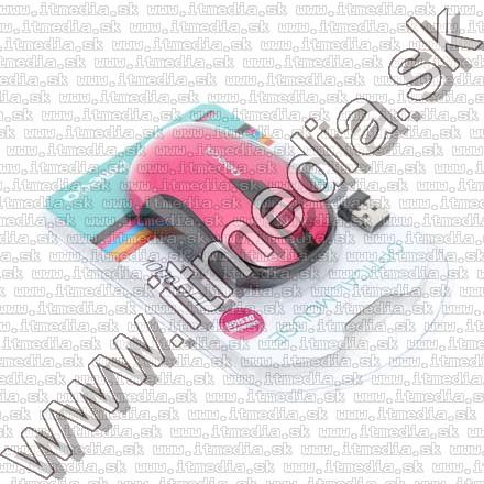 Image of Omega Optical Mouse WIRELESS (OM 415) 1000dpi Pink-Black (IT10886)